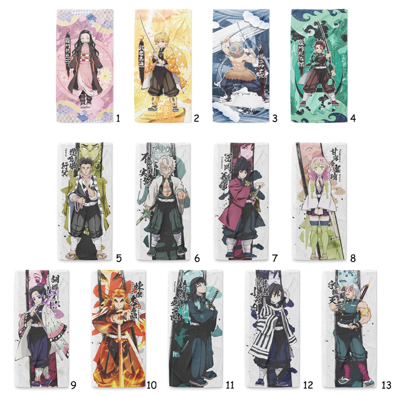 Khăn tắm chất liệu cotton thấm hút tốt họa tiết anime dễ thương