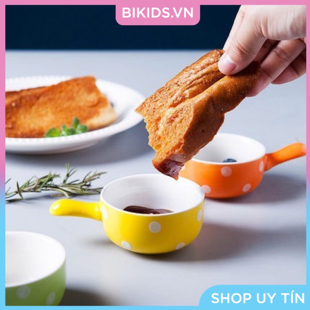 Bát ăn dặm hình Gáo Chấm Bi ( nhiều màu )