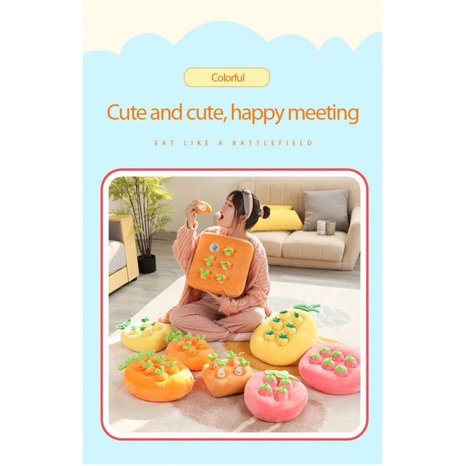 Cà Rốt / Dâu Tây / Cây Nấm Nhồi Bông Đồ Chơi Tương Tác Cho Bé