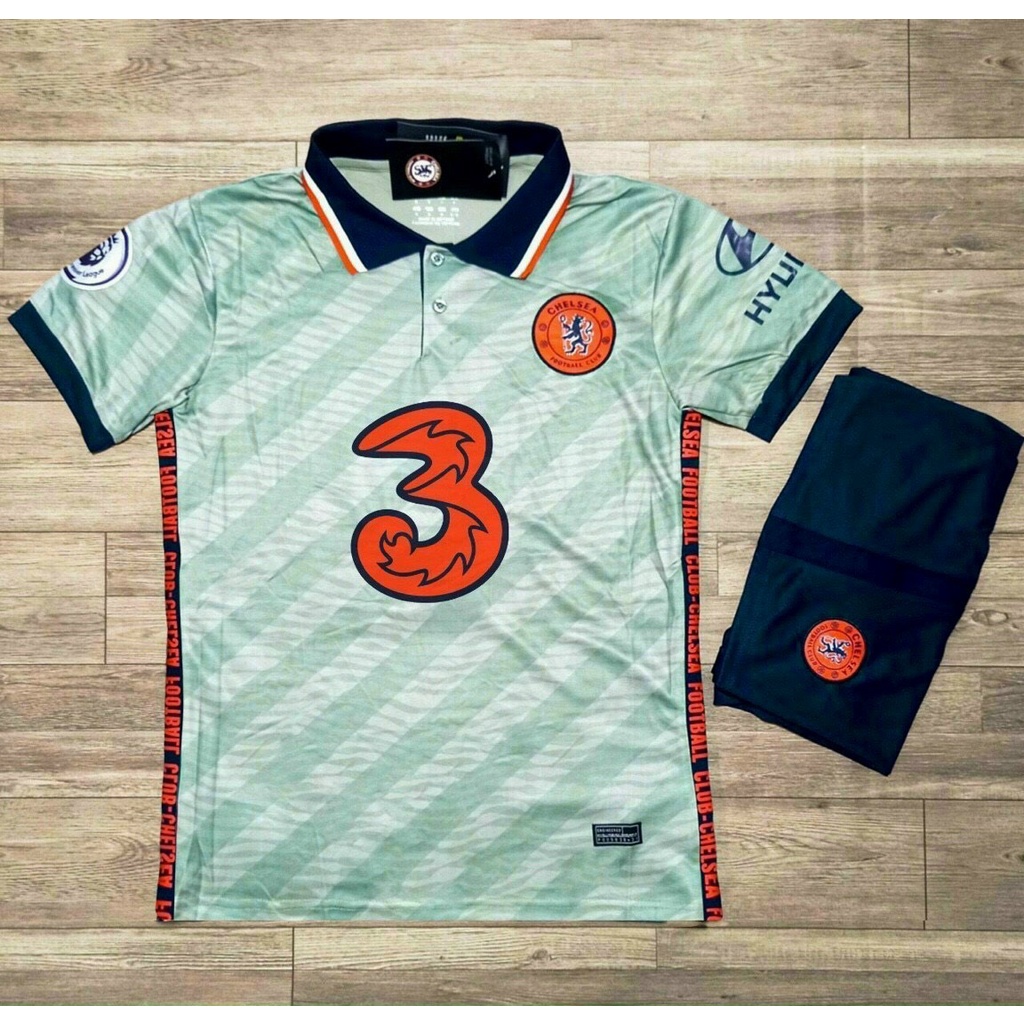 Bộ Áo Đấu Chelsea Xanh Cổ Bẻ 22/23 ⚡RẺ VÔ ĐỊCH⚡Quần Áo Đá Banh CLB Chelsea Vải Thái Chuẩn Áo Thi Đấu