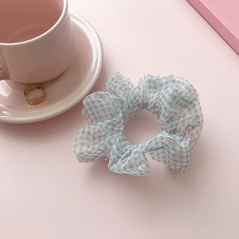 Dây Buộc Tóc Scrunchies Hoạt Tiết CARO -01