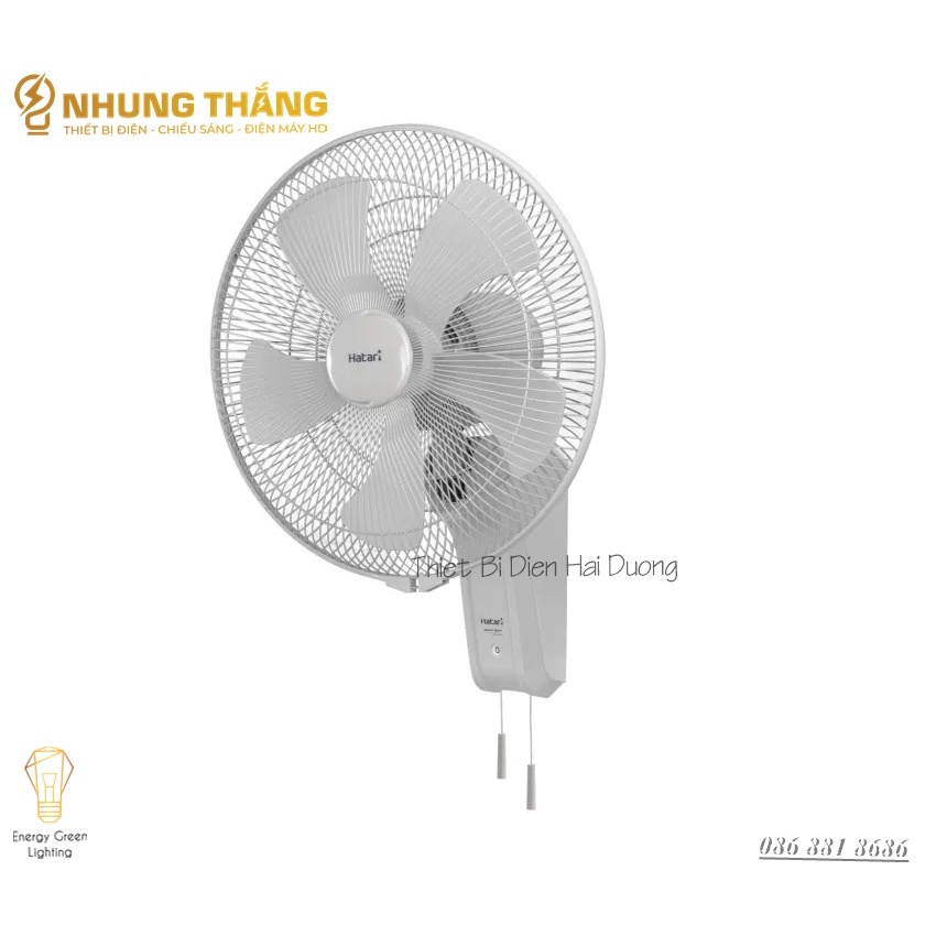 Quạt Treo Tường Công Nghiệp Hatari HT-I18M6 - 3 Cấp Độ Gió - Công Suât Mạnh Mẽ 126w - Bảo Hành 12 Tháng