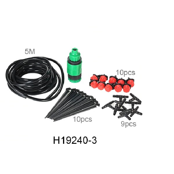 bộ kít tưới nhỏ giọt 10 đầu nhỏ giọt 8 tia và phụ kiện đầy đủ