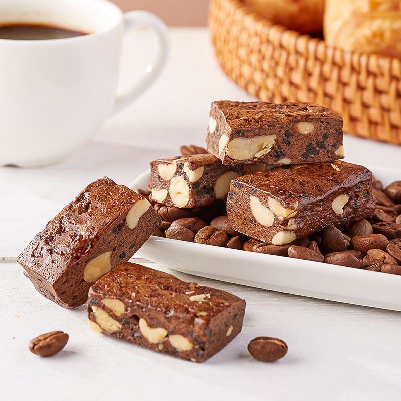 1 HŨ 80G KẸO NOUGAT VỊ CAFE - SOCOLA - ĂN VẶT