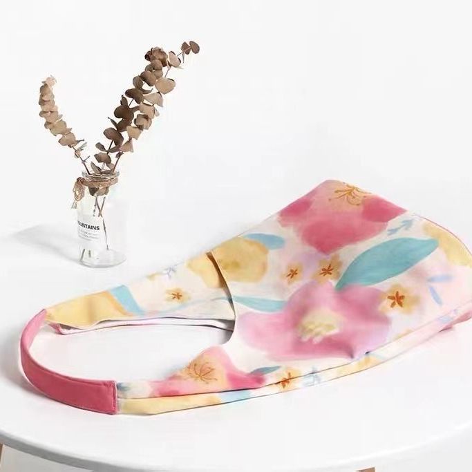 Túi Xách Canvas Cỡ Lớn Họa Tiết Hoa Xinh Xắn