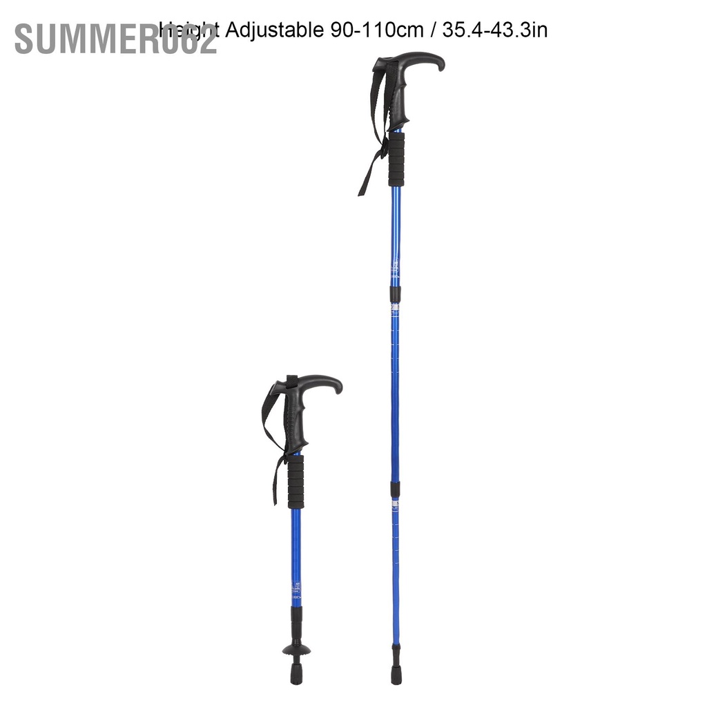 [Hàng Sẵn] Đi bộ đường dài Cực chống va đập Gậy đi 3 phần siêu nhẹ với chiều cao có thể điều chỉnh 【Summer062】