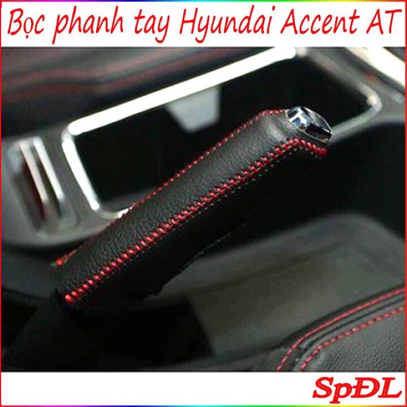 Bọc cần số hyundai accent AT bọc phanh tay accent loại tốt 100% da bò giá xưởng _ Hyundai_B7