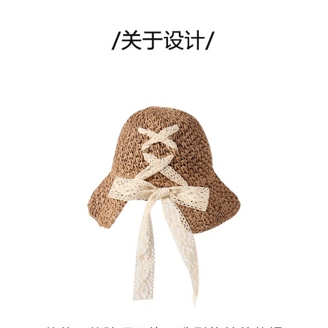 Nón Cói Rộng Vành Phối Nơ Thời Trang Đi Biển Cho Nữ