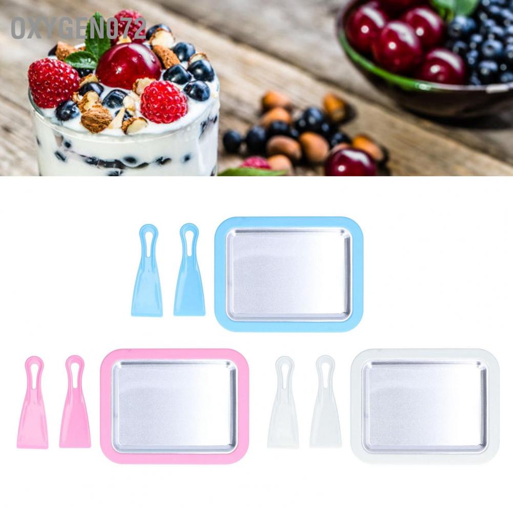 Oxygen072 Máy làm kem ăn liền sữa chua chiên Mini Unplugged cuộn trái cây cho hộ gia đình