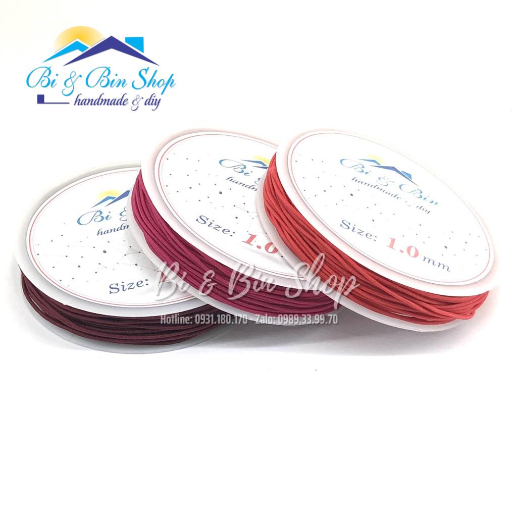 Cuộn Dây Thun Màu Co Giãn Dùng Xỏ Chuỗi, Hạt Gỗ Làm Vòng Đeo Tay, Làm Trang Sức Handmade