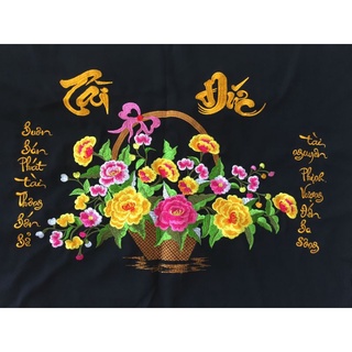 Tranh thêu vi tính thành phẩm