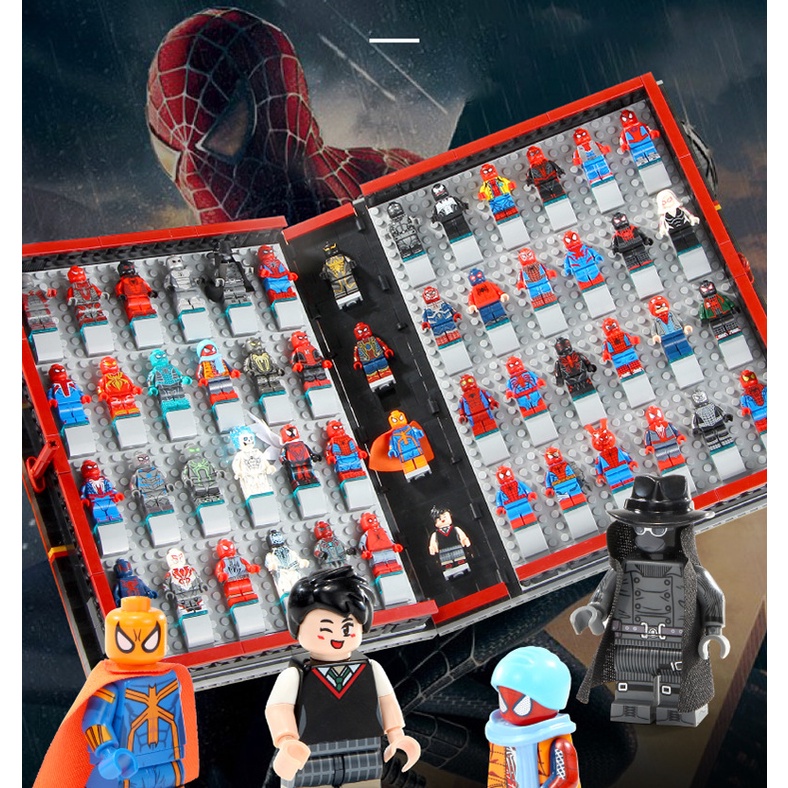 Spiderman Lego Book 52 Minifigures - Mô Hình  Lắp Ráp Sách Spiderman 52 Nhân Vật