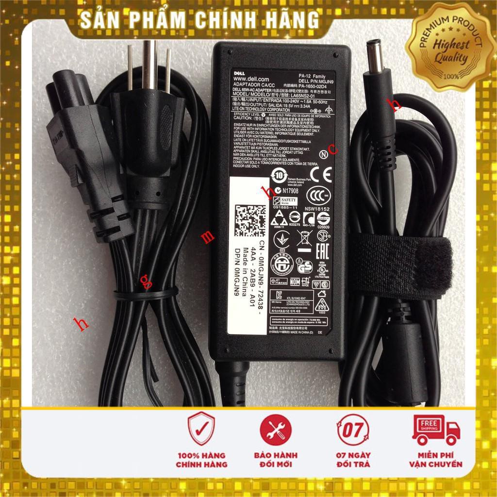 Sạc laptop dell 19.5V - 3.34A - 65W chân kim nhỏ Φ4.5×Φ3.0mm