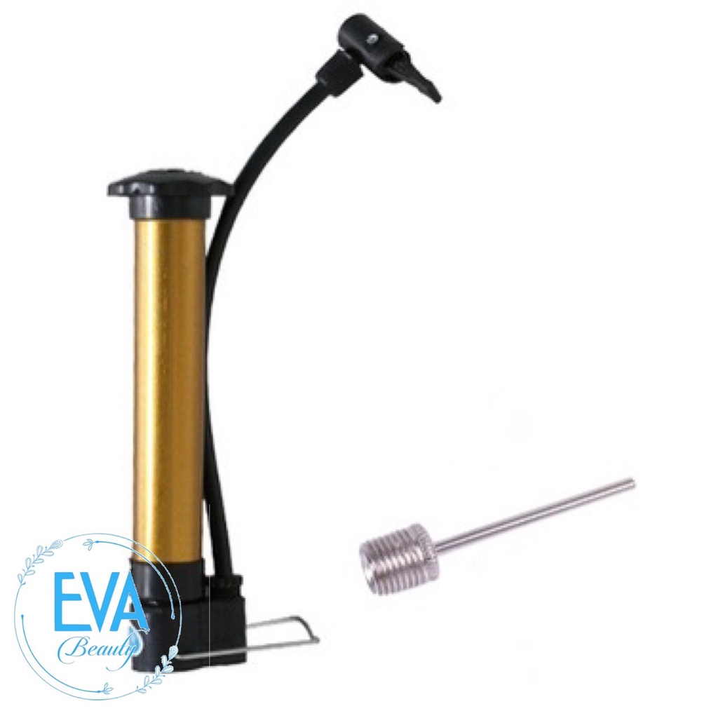 Bơm Tay Mini Cho Xe Đạp Xe Máy Loại Ống Thép Tỉnh Điện/Ống Bơm Mini Bơm Banh Bơm Bóng Tiện Lợi M863
