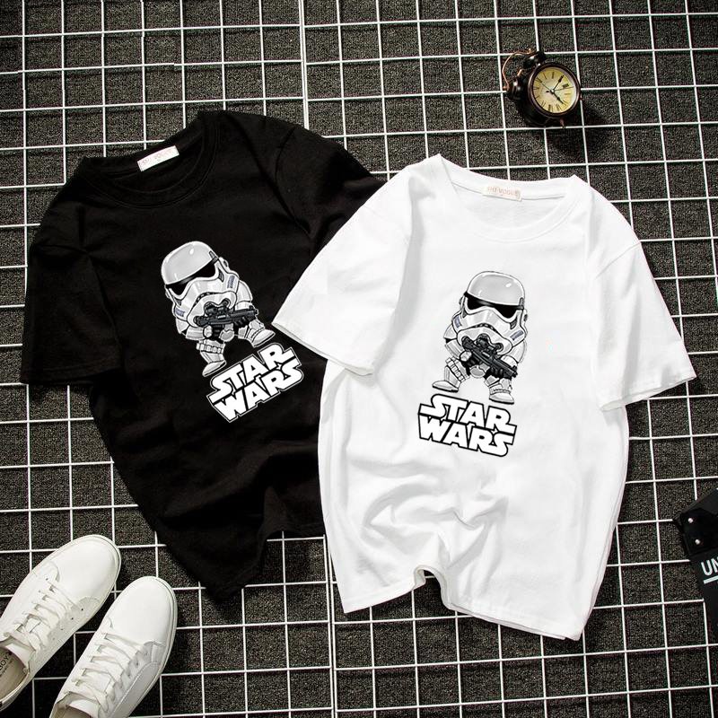 Áo thun tay lỡ họa tiết star wars vải dày mịn 2020T3078