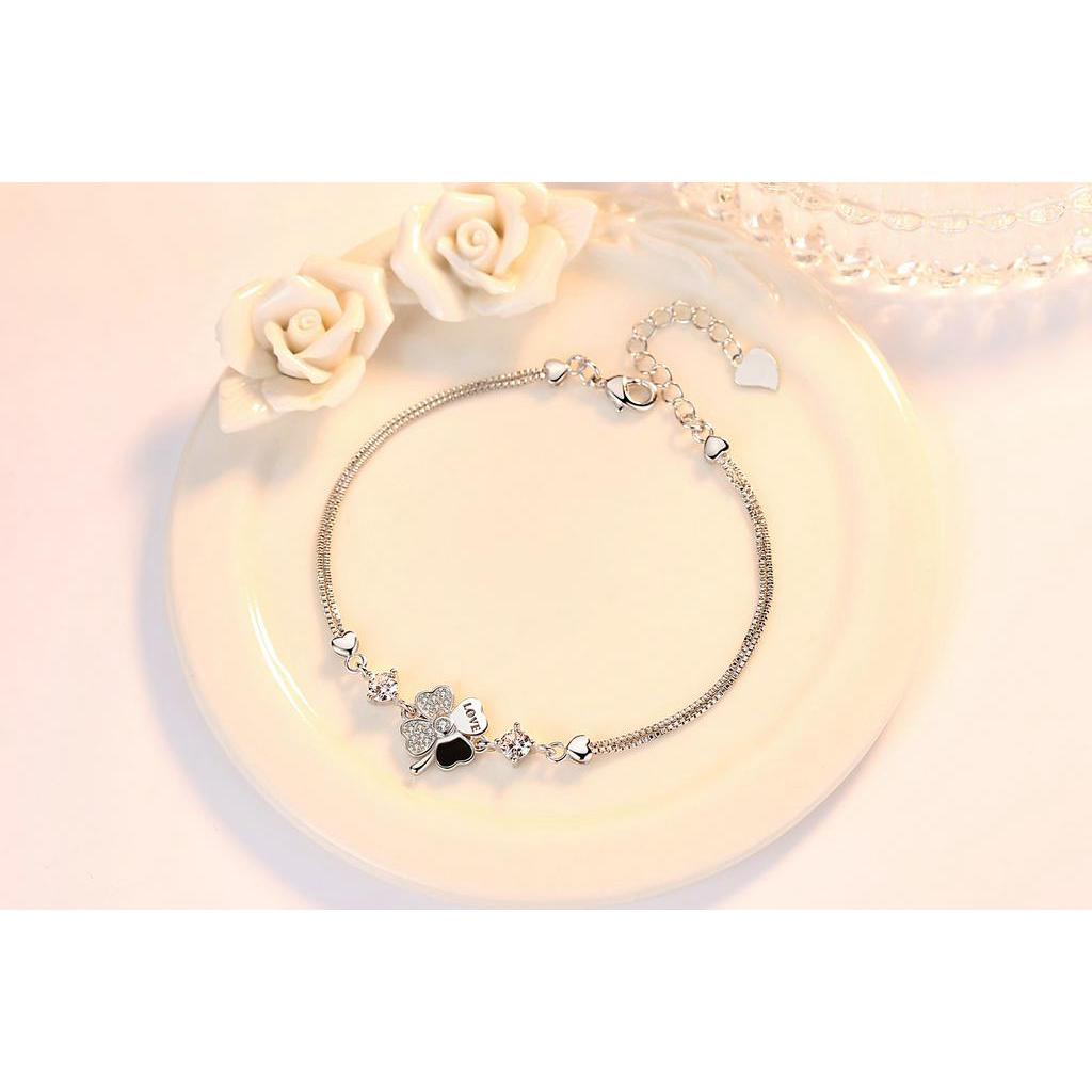 Vòng Tay Bạc 925 May Mắn Phong Cách Hàn Quốc Và Nhật Bản Cho Nữ
