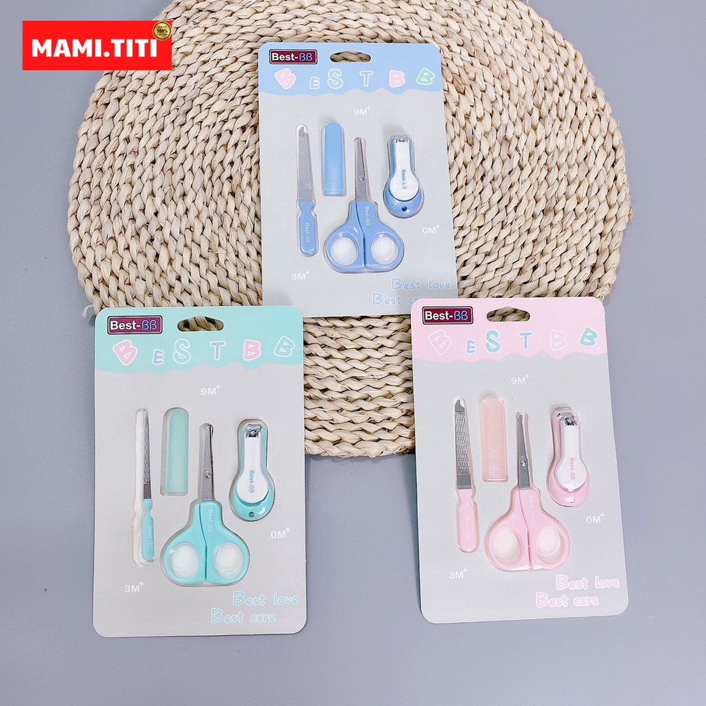 Bộ cắt móng tay, BỘ CẮT MÓNG TAY ĐA NĂNG 3 CHI TIẾT CHO BÉ BEST BB