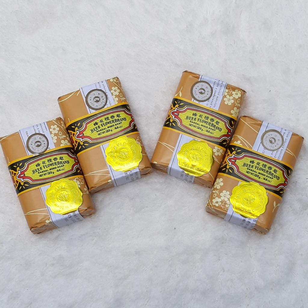 Lốc 4 Xà Bông Trầm Con Ong Bee &amp; Flower Brand