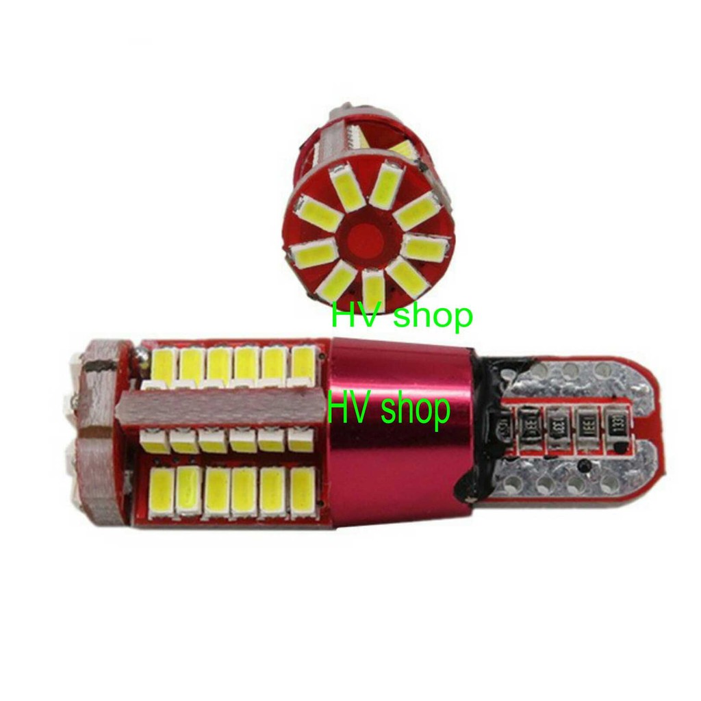 Bộ 2 led demi T10 gắn xe máy 57 tim hv shop (sáng xanh đá )