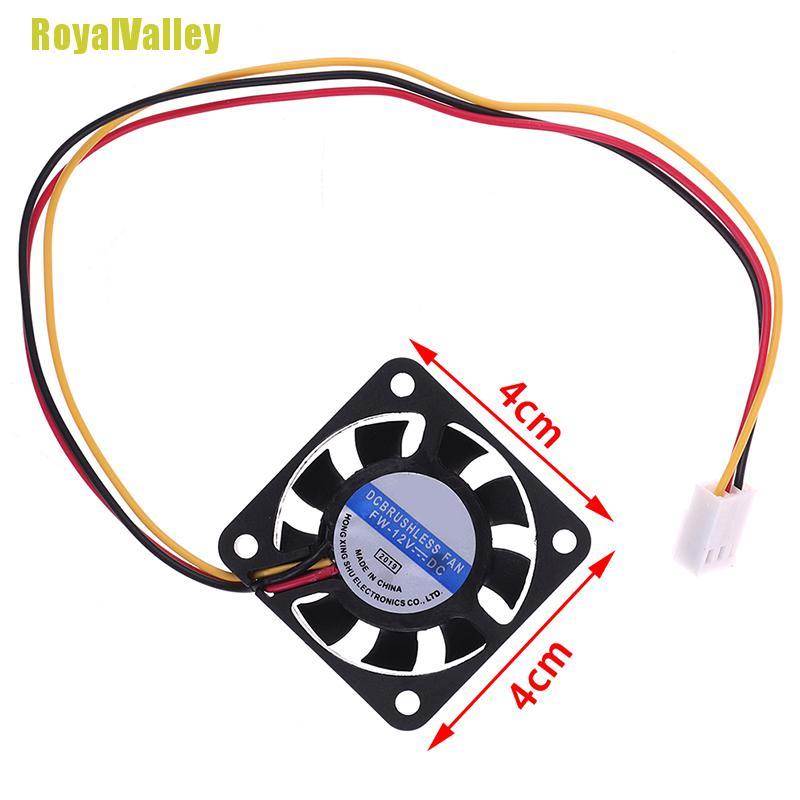 1 Quạt Tản Nhiệt Mini 4010 40mm 40x40 X 10 12v 0.8w 0.06a 3pin