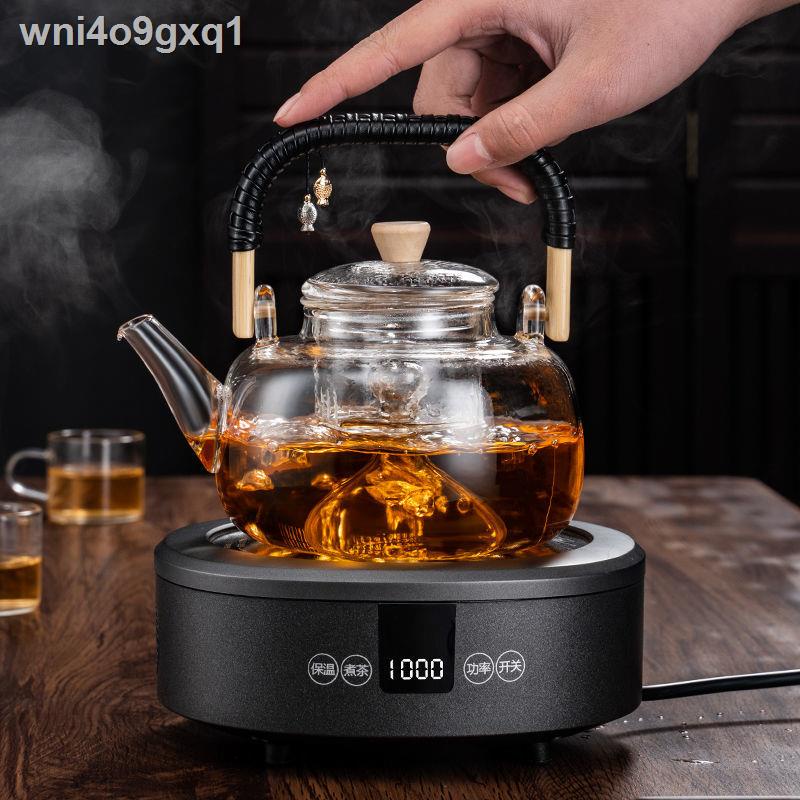 ✽ △ Nồi xông hơi thủy tinh đựng ấm trà, trà hơi, máy pha gia đình tự động siêu tốc, bếp điện sứ Nấu giữ