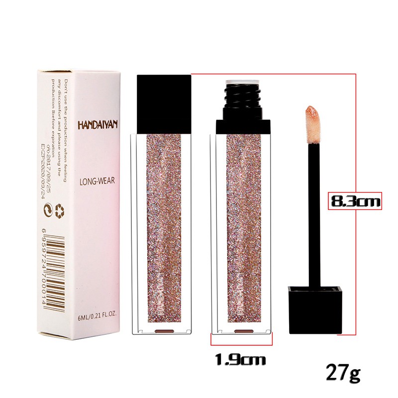 (Hàng Mới Về) Son Kem Handaiyan Tông Lì / Kim Tuyến Chống Nước Lâu Trôi | BigBuy360 - bigbuy360.vn