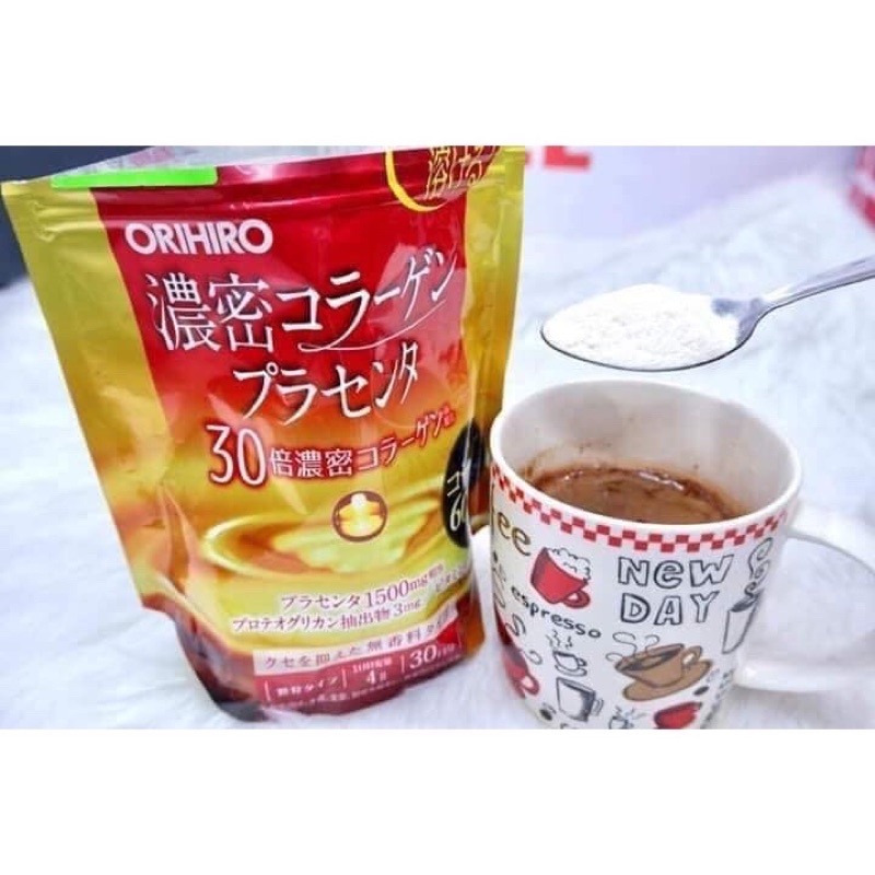 Bột Collagen Placenta Orihiro 60000 Nhật Bản 120Gr