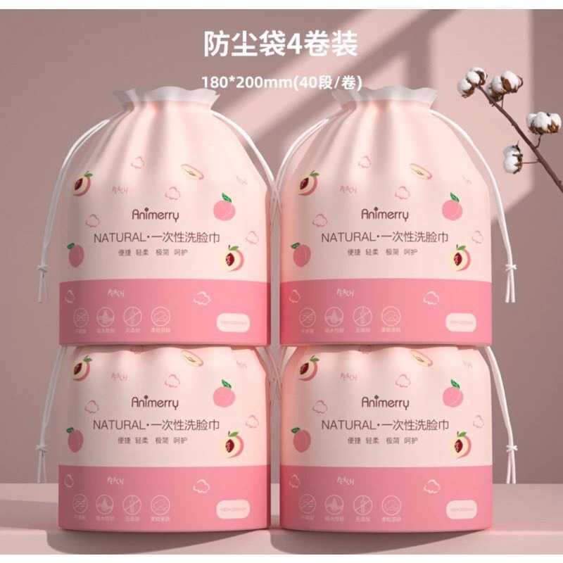 Khăn Mặt Khô Animerry Dùng 1 Lần Lau Khô, Lau Ướt , Giấy Lau Mặt Khô Đa Năng