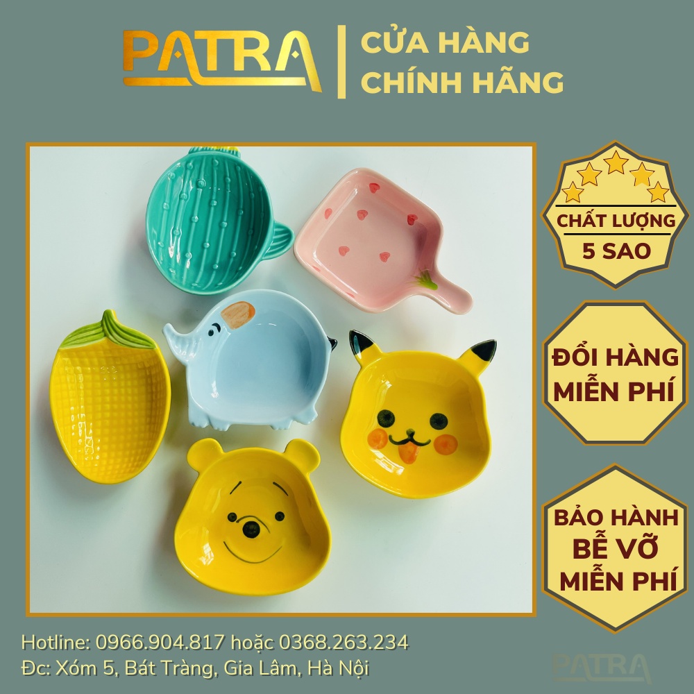 Bát ăn dặm kiểu nhật, bát gốm sứ mini cao cấp cho bé