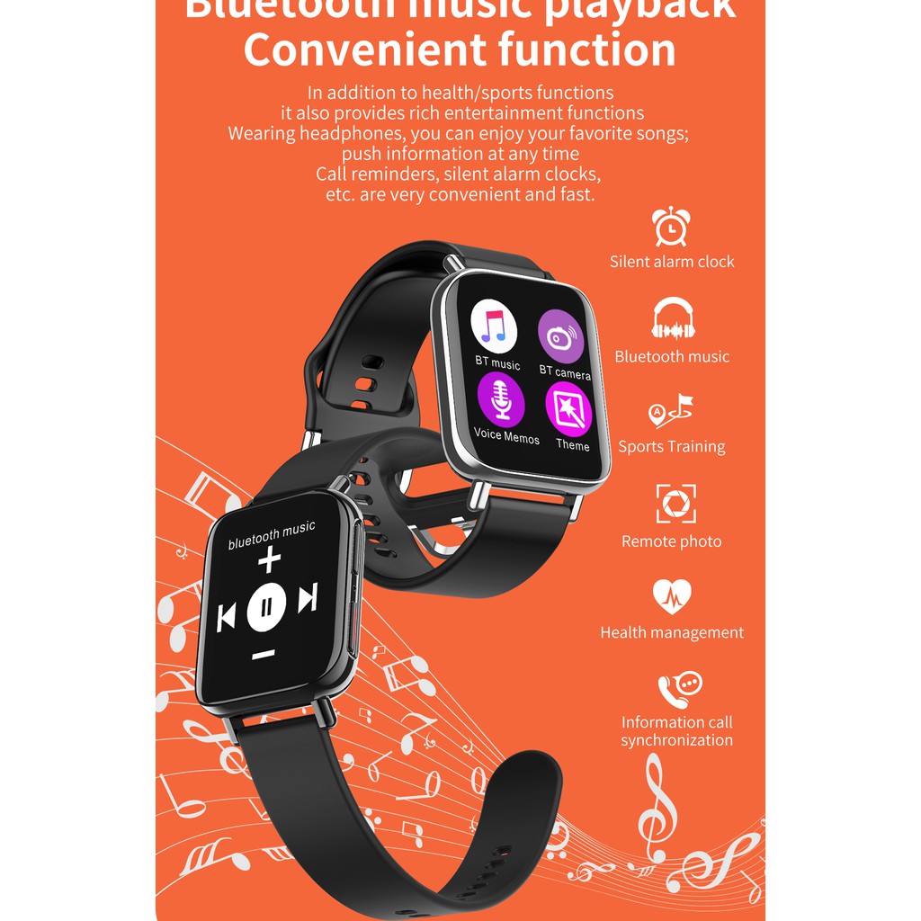 Đồng Hồ Thông Minh HAFU M96 Smartwatch nghe gọi bluetooth màn hình cong 3D