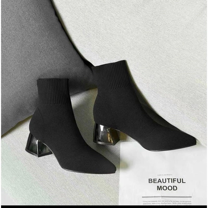 Giày boot bốt len cổ ôm chân 5p full box chuẩn hàng xịn | BigBuy360 - bigbuy360.vn