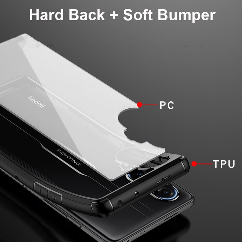 Ốp Điện Thoại Acrylic Cứng Viền TPU Dẻo Trong Suốt Siêu Mỏng Chống Sốc Cho ASUS ROG Phone 6