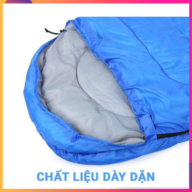 Túi ngủ văn phòng siêu ấm hàng đẹp, Túi ngủ dã ngoại du lịch gấp gọn dễ dàng sử dụng tiện lợi