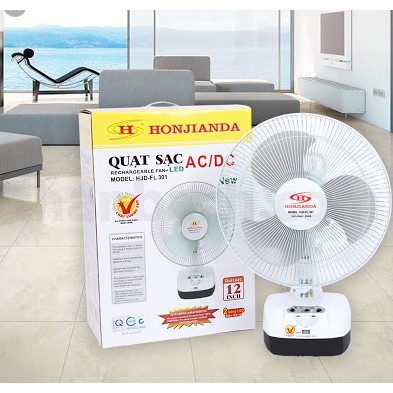 quạt sạc honjianda hjd-fl 301 (1 Bình)