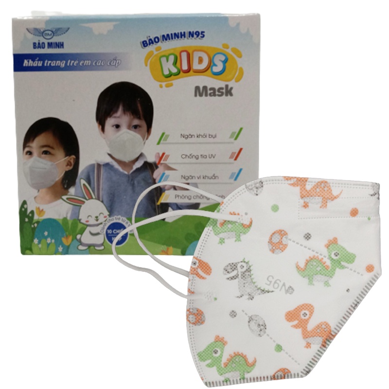 Khẩu trang trẻ em thời trang N95 KIDS Bảo Minh