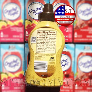 Sốt ăn kiêng Mỹ French's Spicy Brown mustard size 12 oz (340g) cho người tập gym, keto, das, low-carb