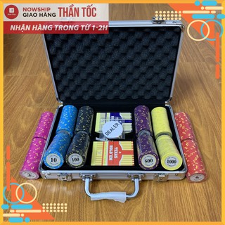 Bộ phỉnh Poker 200/300 chip Las Vegas