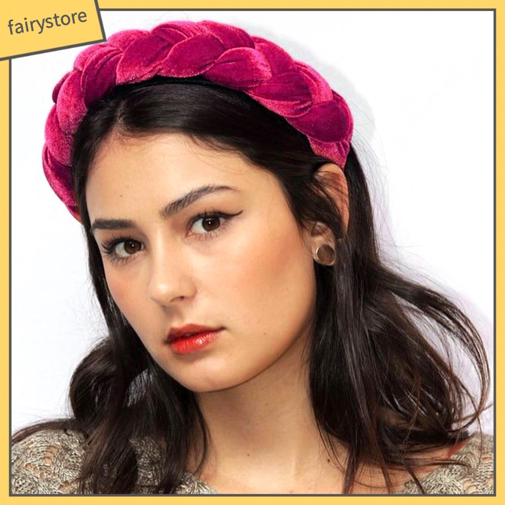 Băng Đô Cài Tóc Hoạ Tiết Bím Tóc Cho Nữ