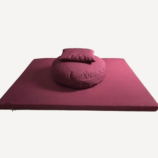 Trọn bộ đệm ngồi thiền Bồ đoàn Tọa Cụ Gối kê tay vải kaki mềm mát: