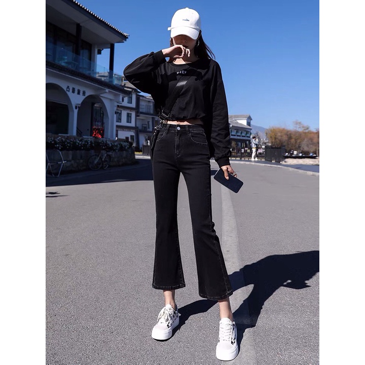 Quần Jeans Ống Loe Size XXS XS Cho Nàng 1m45
