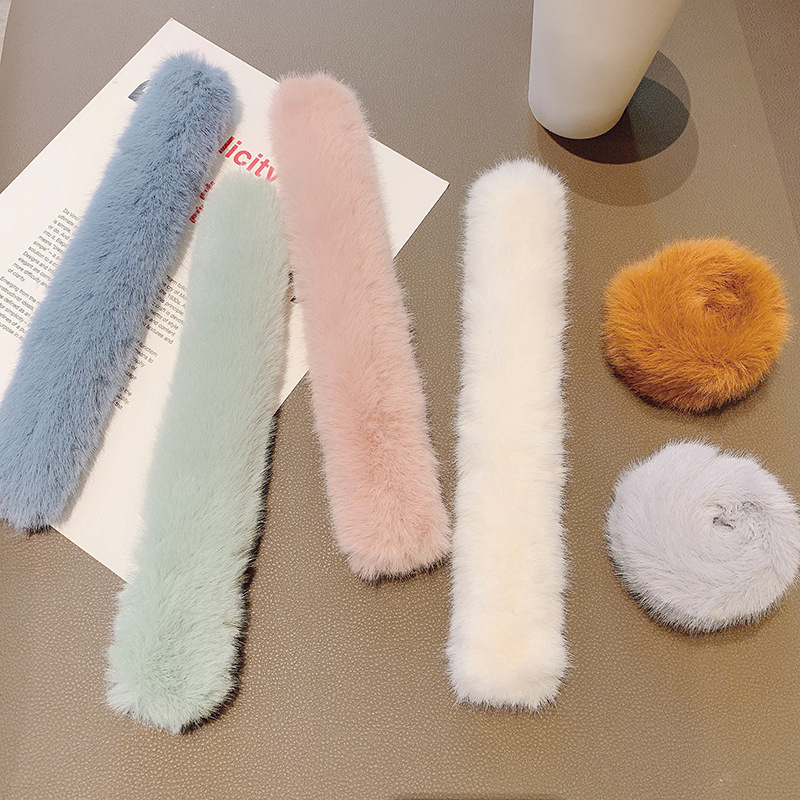 Dây Buộc Tóc Co Dãn Trang Trí Thỏ Bông Xinh Xắn Cho Nữ