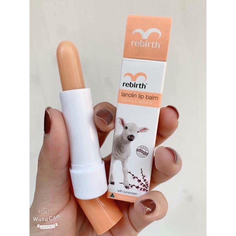 Son Dưỡng Nhau Thai Cừu Rebirth Vanilla Lip Blam Úc