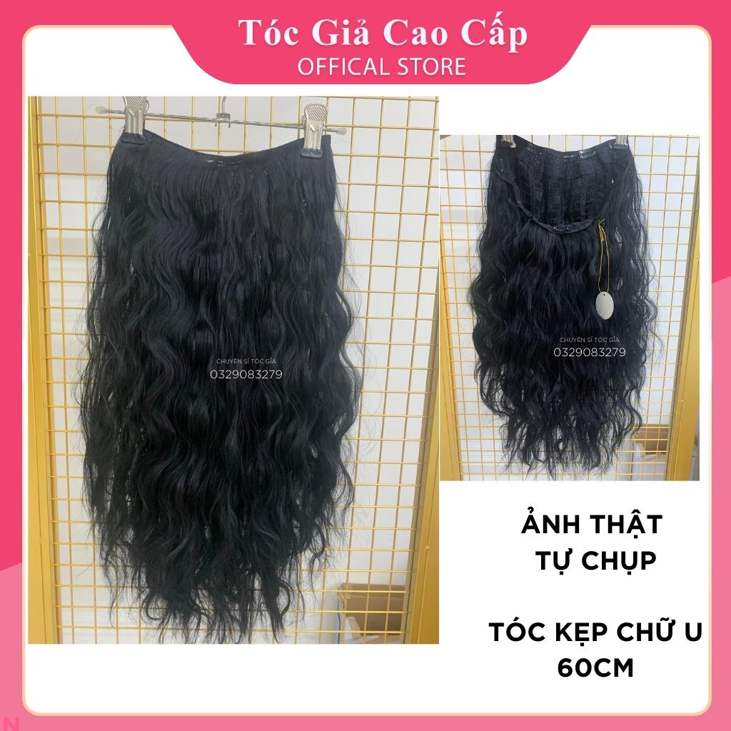 Tóc giả kẹp chữ U, SALE, mẫu xù sóng, kèm ảnh thật ku08 và ku18