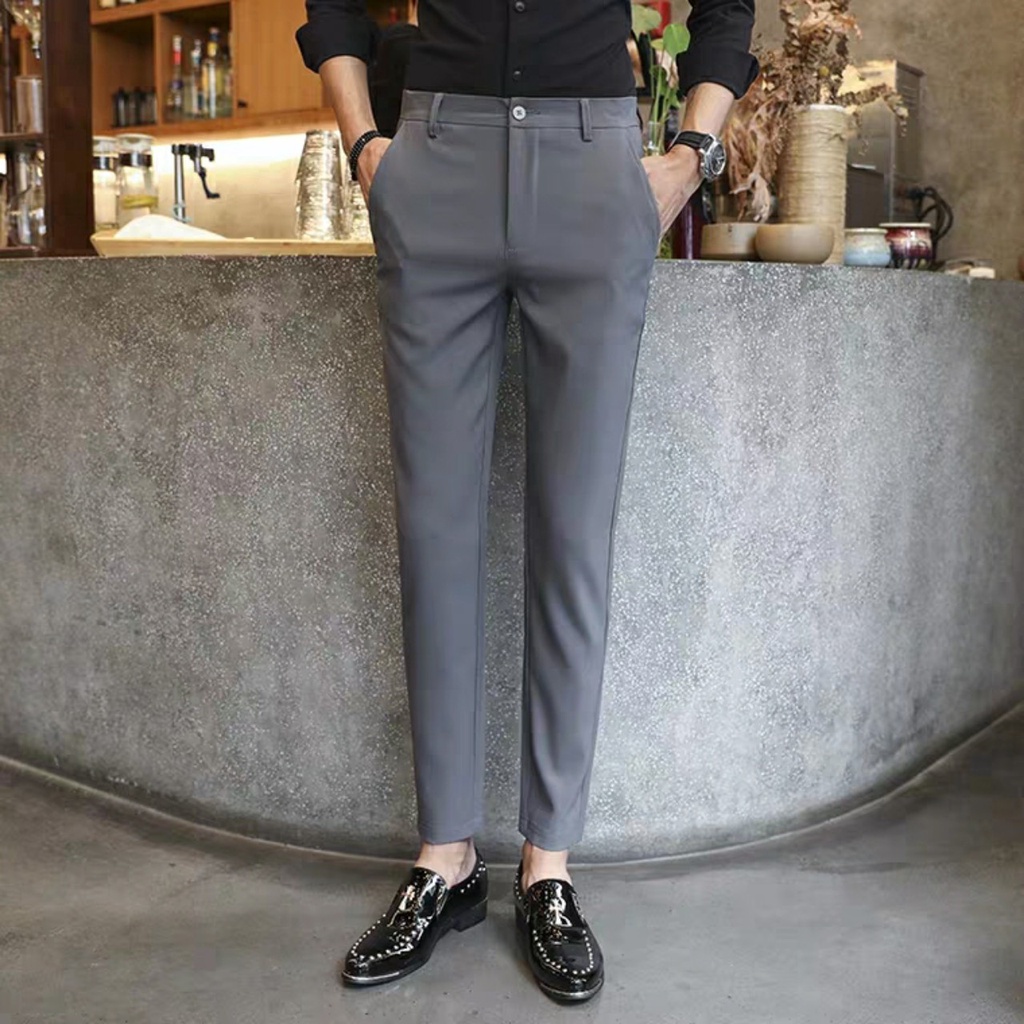 Đủ màu _ Quần tây nam cao cấp dáng ôm body fom đẹp y hình vải co giãn mềm mượt Quần tây âu nam dài