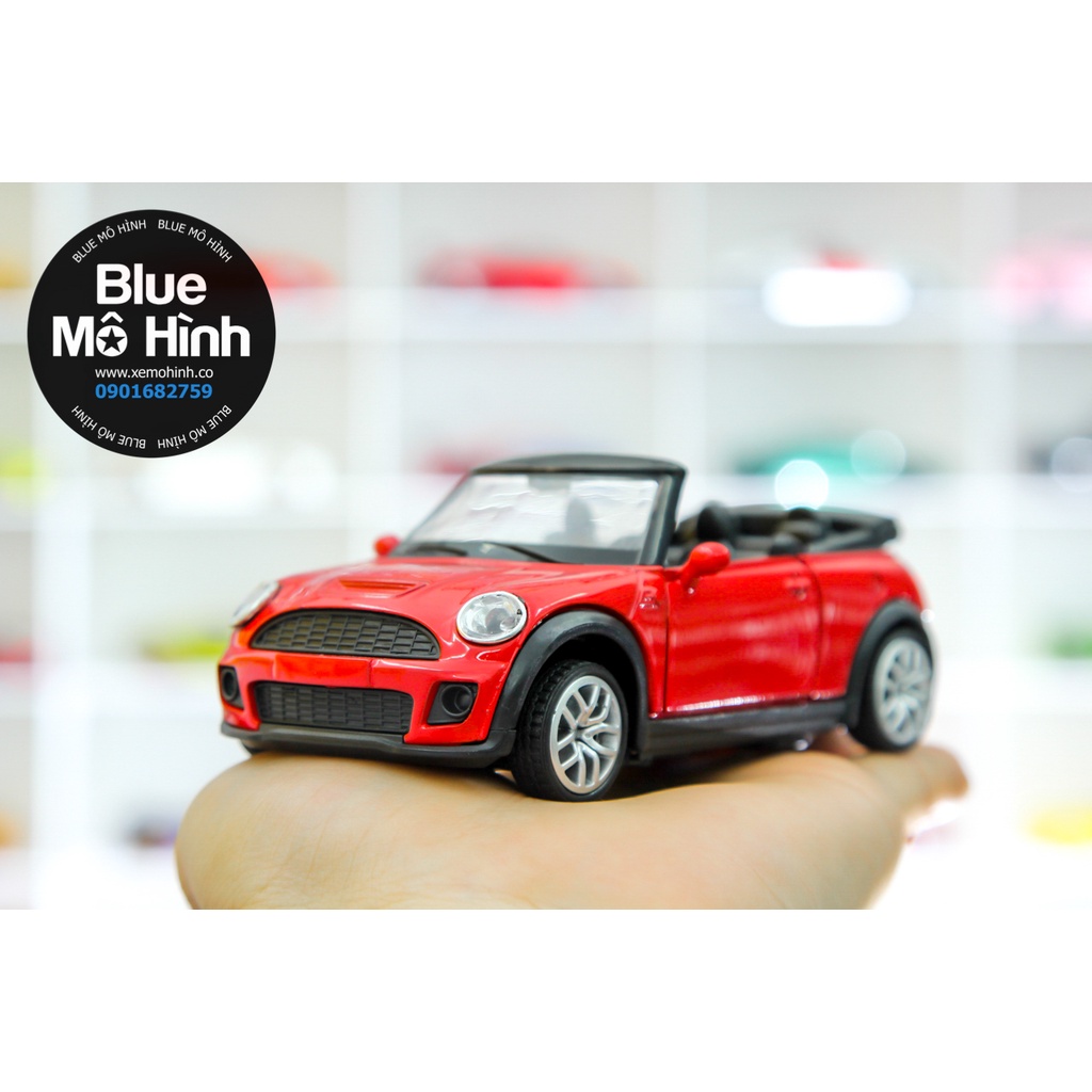 Blue mô hình | Mô hình xe mui trần sedan Mini Cooper 1:36