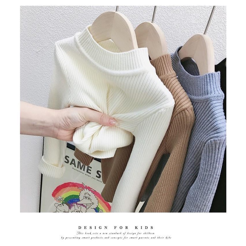 Áo sweater Dệt Kim Chui Đầu Kiểu Hàn Quốc Thời Trang Thu Đông Cho Bé