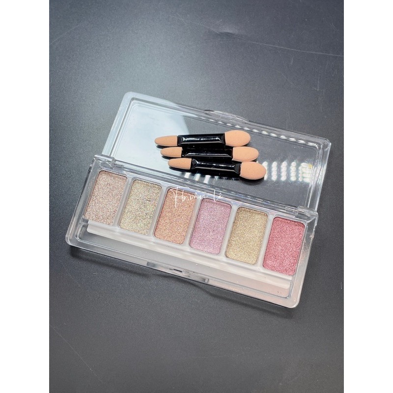 bột nén tráng gương 6 màu trang trí nail