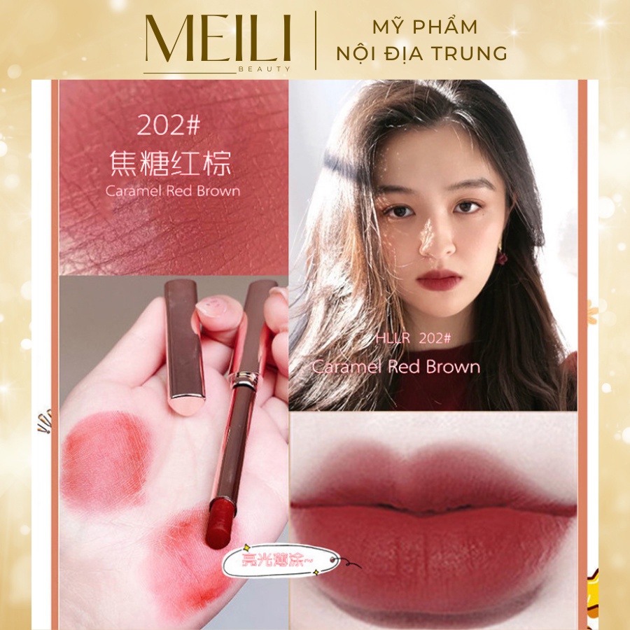 [HOT] Son Thỏi Căng Mọng Môi HLLR Lips Lâu Trôi Lên Màu Nhanh Dưỡng Ẩm Không Khô Môi - Meili Beauty