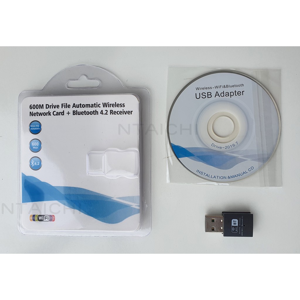 USB Thu WIFI + Bluetooth 5.0  WB-602 | Chuẩn AC 600Mbps | Chipset Realtek RTL8821CU | Băng Tần Kép