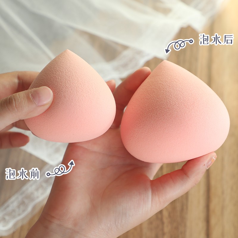 ♥❤❥! Fanxiaoxian fart peach cosmetic egg wet and dry dual-use soaking water becomes bigger peach beauty blender sponge e